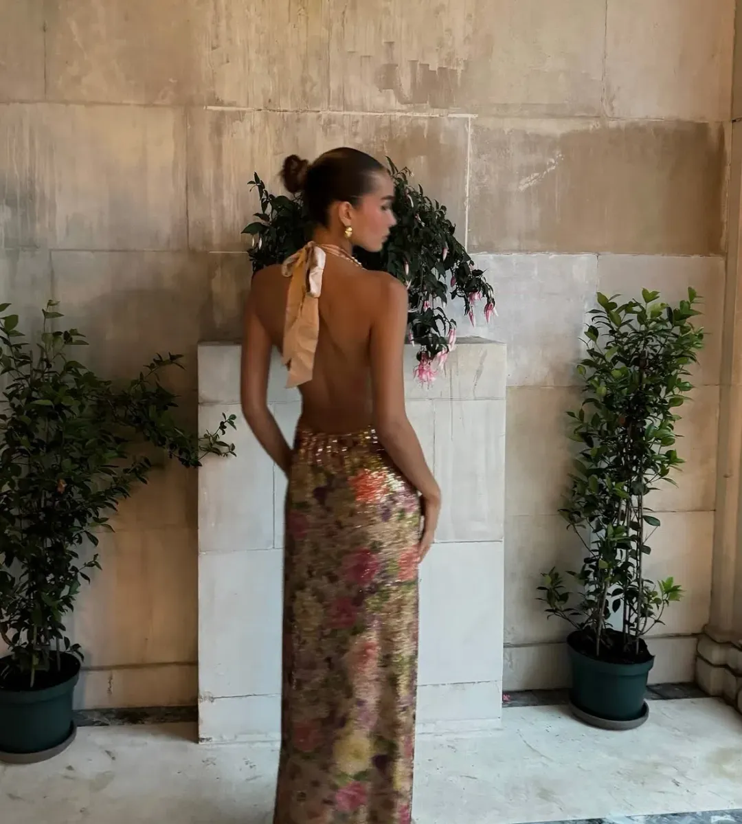 Fait Par Foutch Liana Dress Fleur Sequin Size XS/AU 6 for rent on The Volte - main image