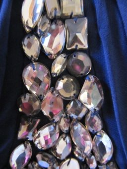 Bariano Embelished cut out gown Dress Navy Size 10 for rent on The Volte - image 4