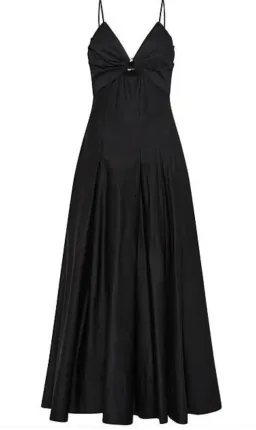 Aje Solstice Strappy Ring Midi Dress Black Size 10 for rent on The Volte - image 5