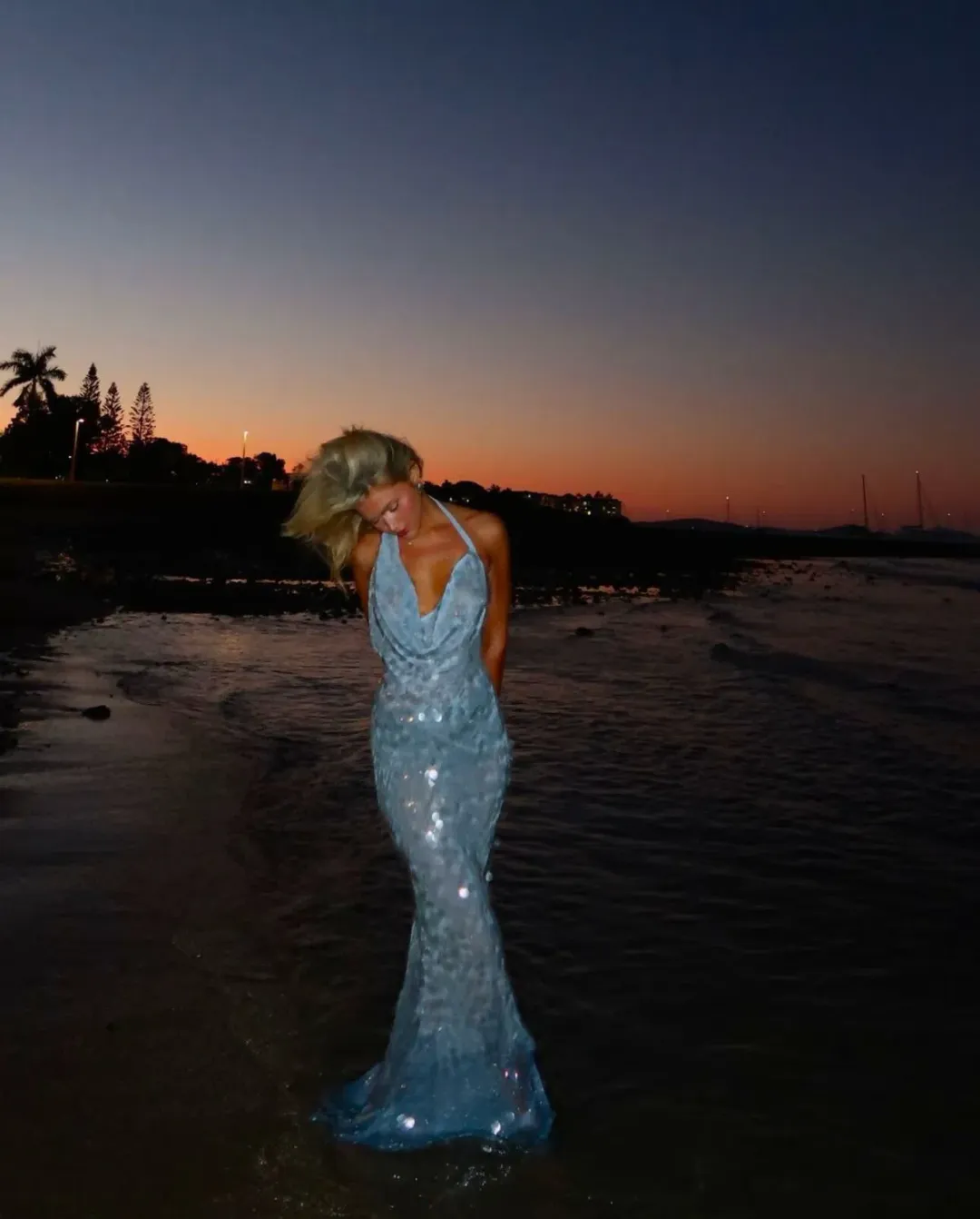 Rat and Boa Anais Dress Blue Size XS for rent on The Volte - main image