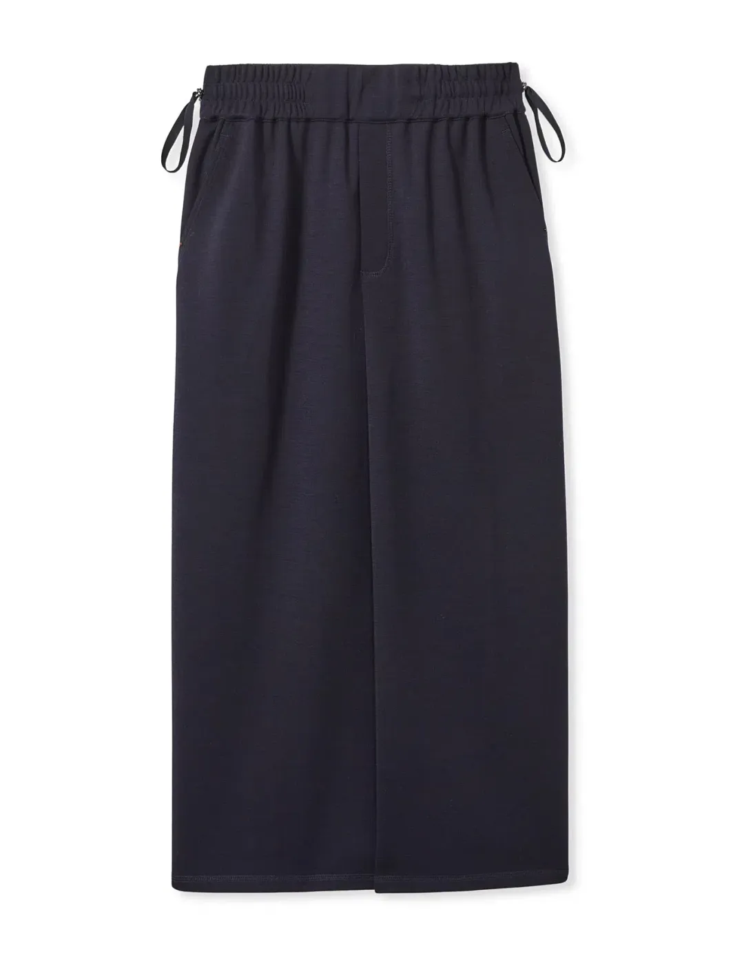 Reiss Nora Ruched Jersey Midi Skirt Navy Size AU 12 for rent on The Volte - main image