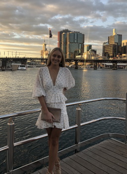 Shona Joy Sophia Plunged Ruffle Mini Dress White/Nude Spot Size 8 for rent on The Volte - image 4