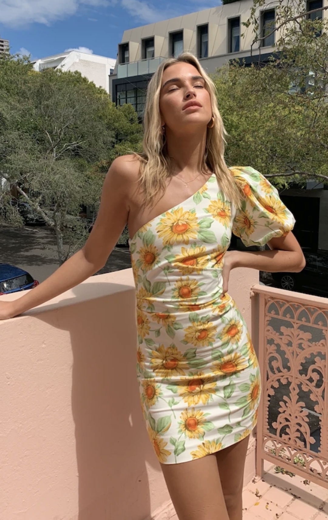 Francine Asym Mini Dress for rent on The Volte - main image