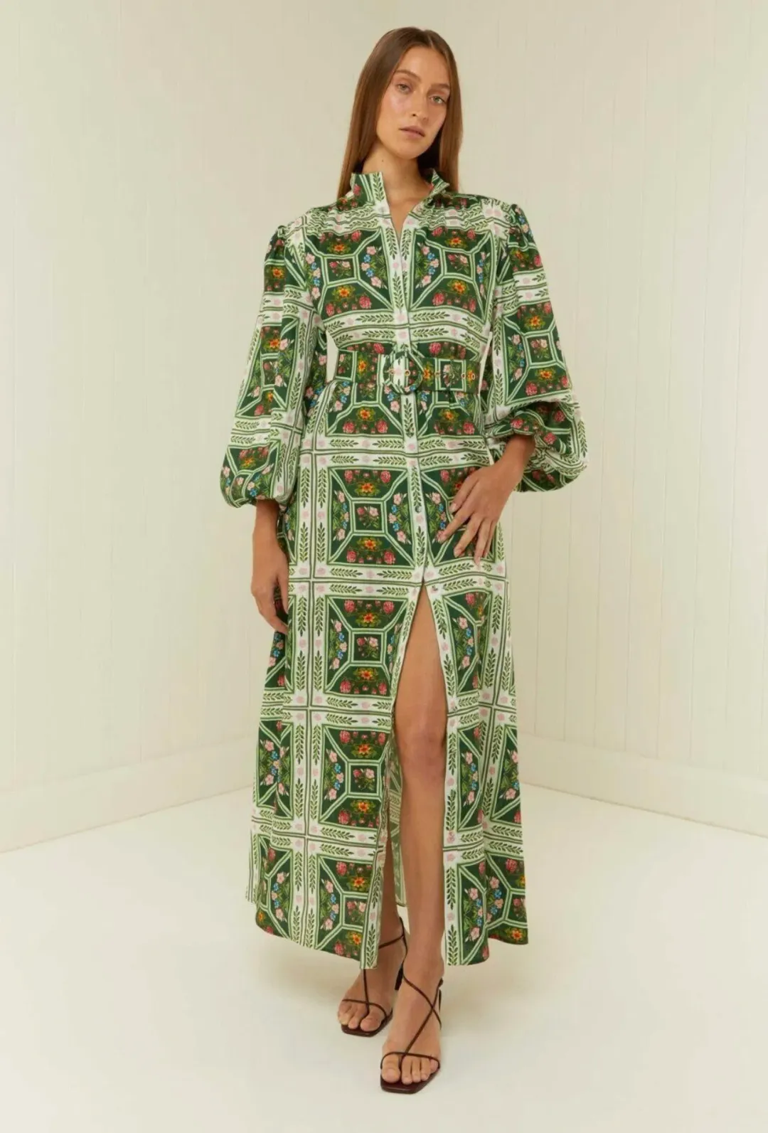 Palm Noosa Noddy Dress Size 14 Flora Tile for rent on The Volte - main image