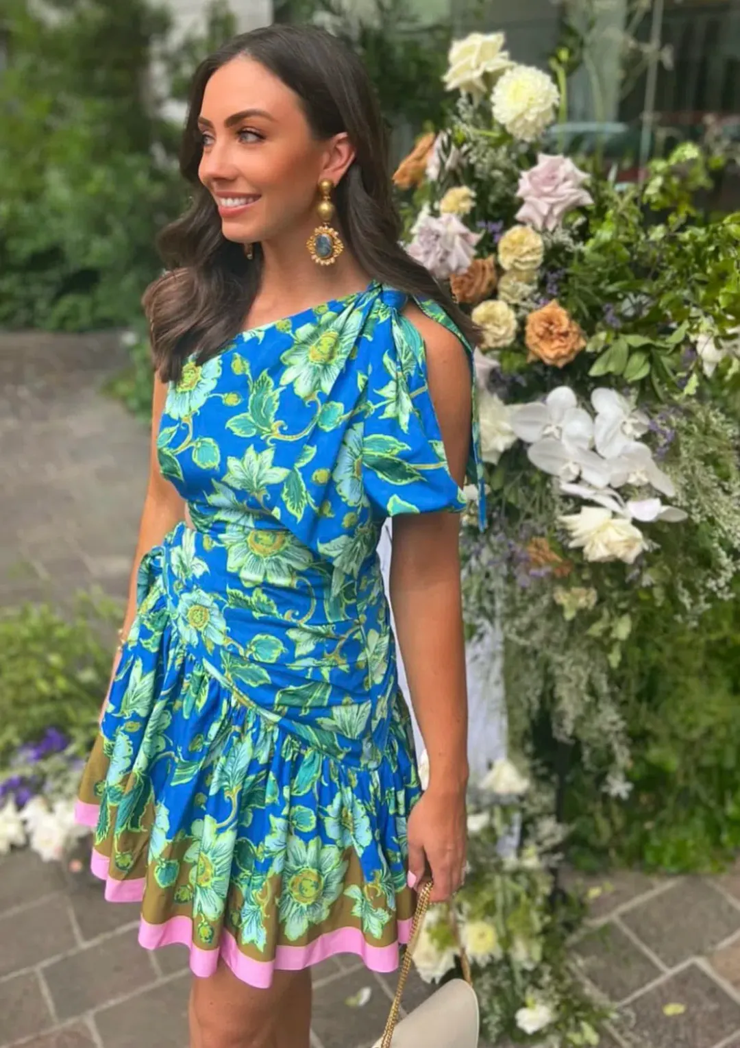 Alemais Winnie One Shoulder Mini Dress size 6 for rent on The Volte - main image