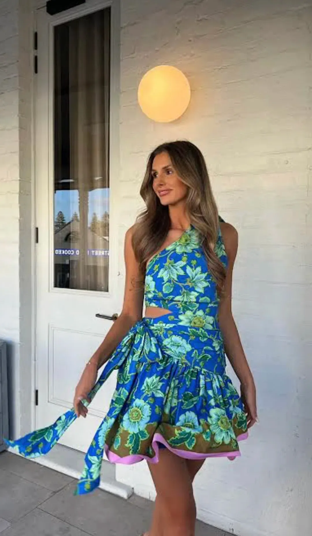 Alemais Winnie One Shoulder Mini Dress size 6 for rent on The Volte - main image