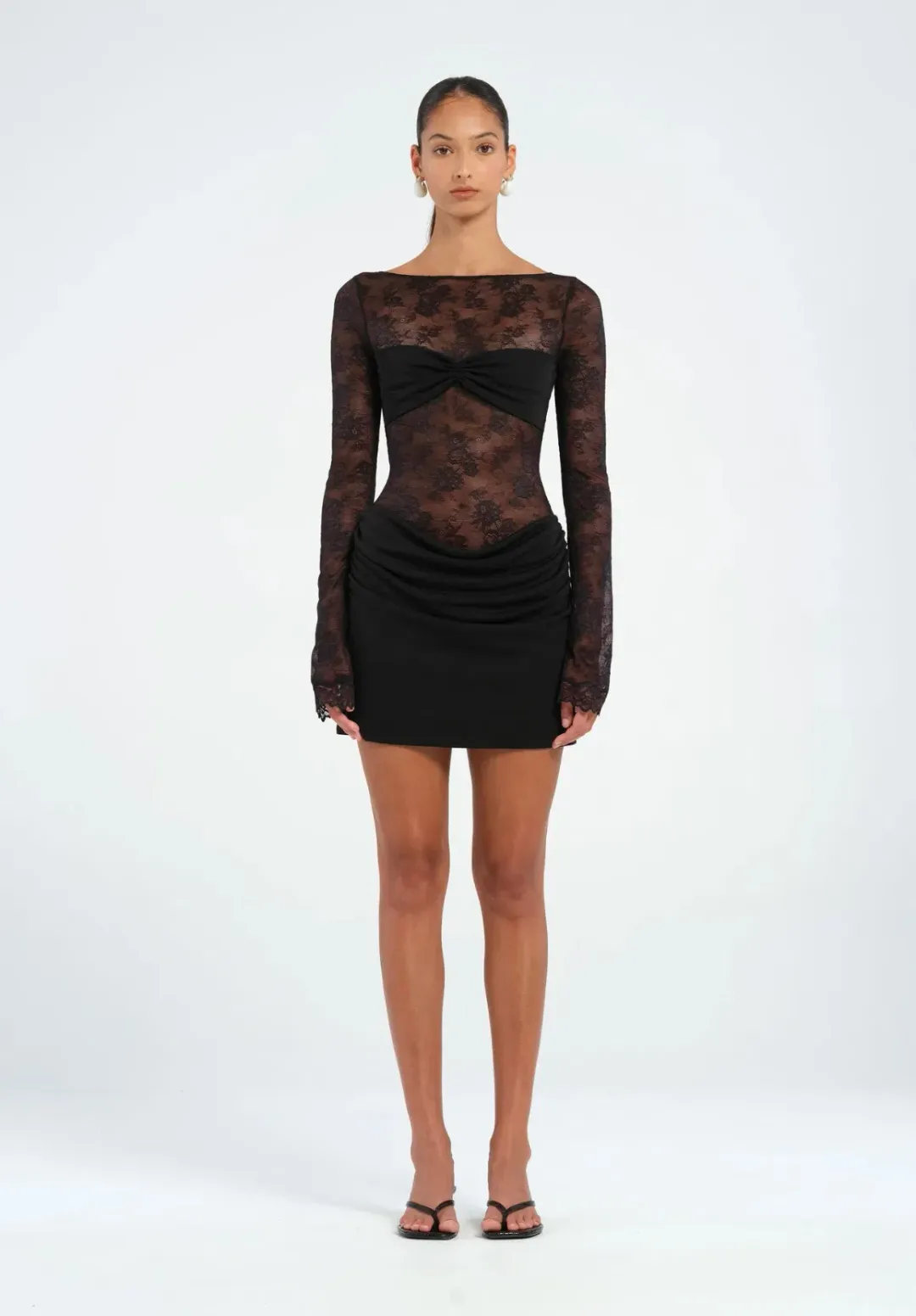 Benni Oskar Mini Dress Black Size 10 for rent on The Volte - main image
