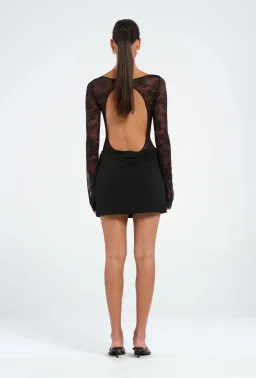 Benni Oskar Mini Dress Black Size 10 for rent on The Volte - image 3