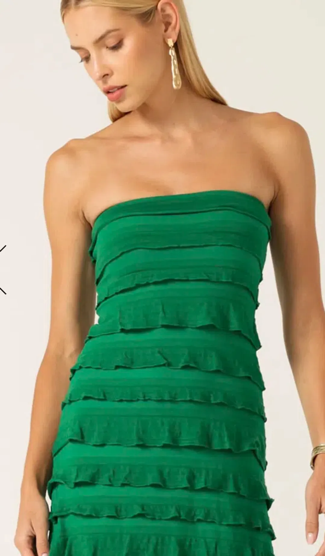 MADDISON MAXI DRESS IN EMERALD for rent on The Volte - main image