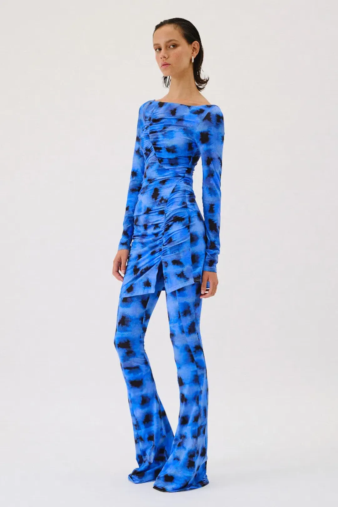 Suboo Shibori Gathered Pants Blue Size 8/S for rent on The Volte - main image