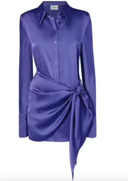 Rat & Boa Alanis Shirt Dress Purple Size AU 8 for rent on The Volte - image 3