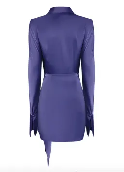 Rat & Boa Alanis Shirt Dress Purple Size AU 8 for rent on The Volte - image 4