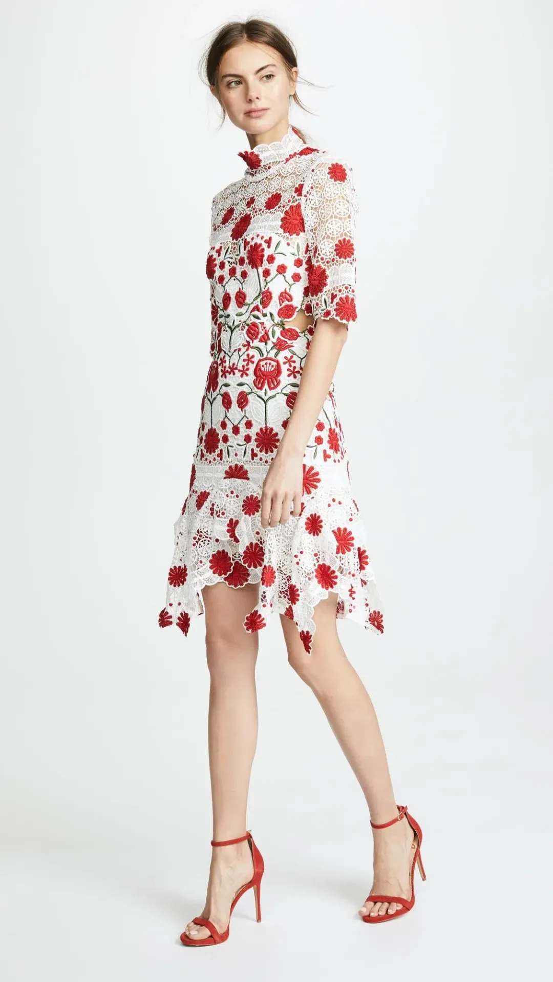 Thurley Lace English Rose Dress Print Size 8 for rent on The Volte - main image