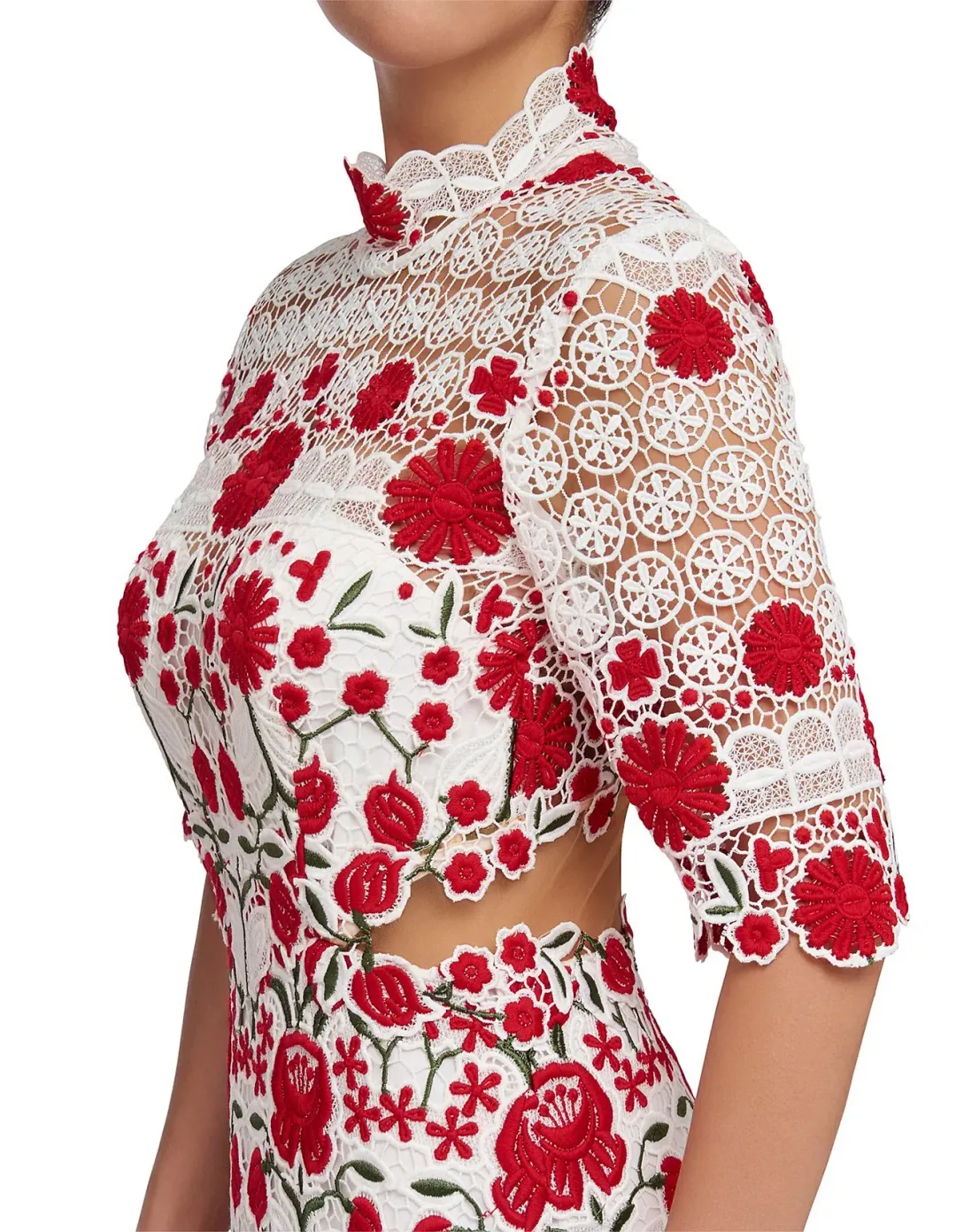 Thurley Lace English Rose Dress Print Size 8 for rent on The Volte - main image