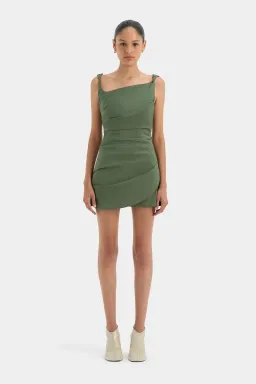 Sir The Label Florent Twist Mini Dress Green Size 1 / Aus 8 for rent on The Volte - image 1