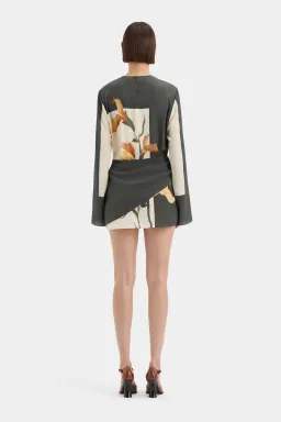 Sir The Label Constance Twist Mini Dress Print Size 2 for rent on The Volte - image 2