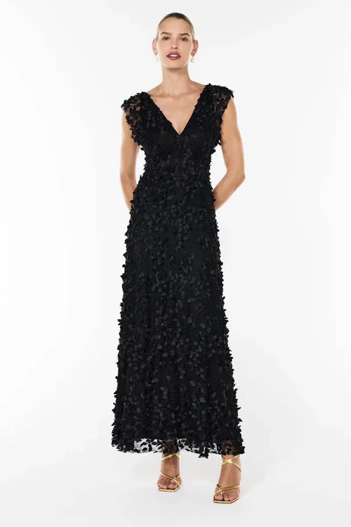 Manning Cartell Enchantment Gown Black Size 12 for rent on The Volte - main image