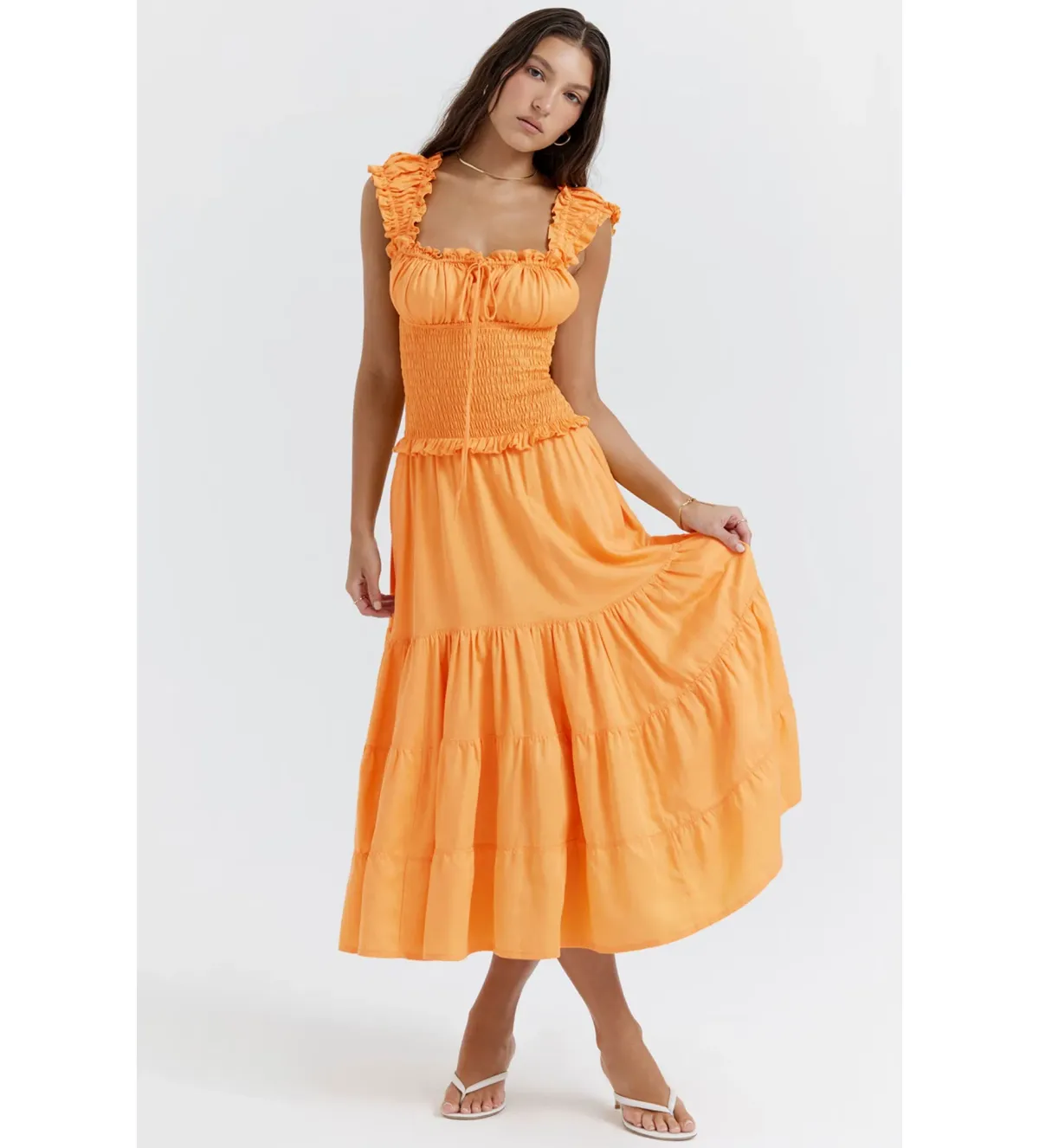 House of CB Phedra Dress Apricot Size M / AU 10 for rent on The Volte - main image
