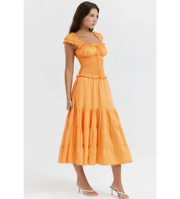 House of CB Phedra Dress Apricot Size M / AU 10 for rent on The Volte - image 2