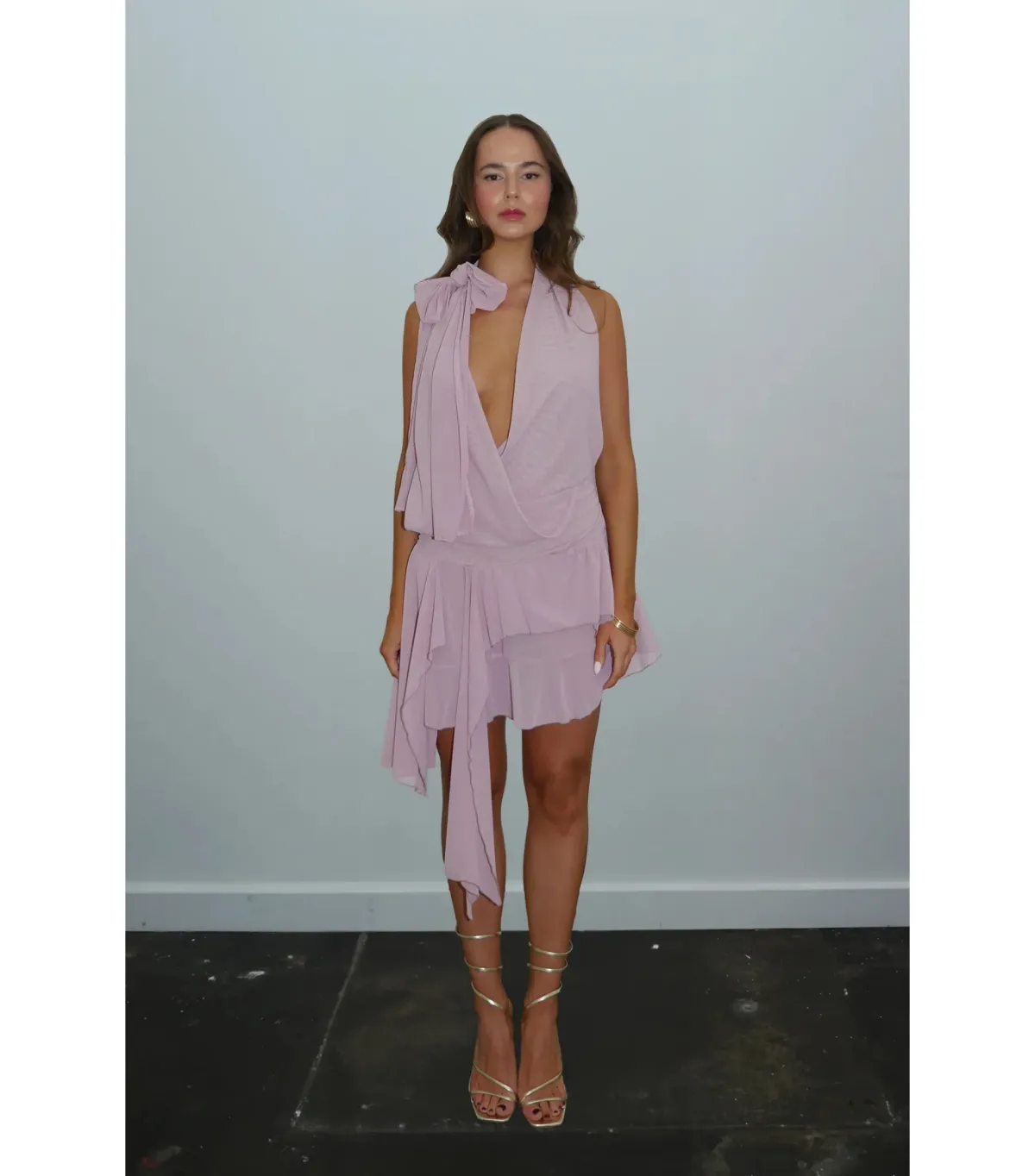 DŽO Louise Dress Dusty Pink Size XS / AU 6 for rent on The Volte - main image