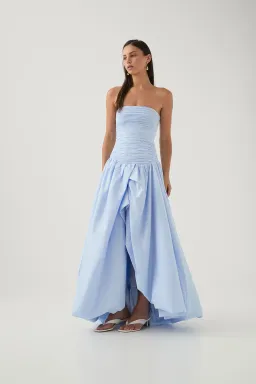 Aje Violette Bubble Hem Maxi Blue AU Size 10 for rent on The Volte - image 2