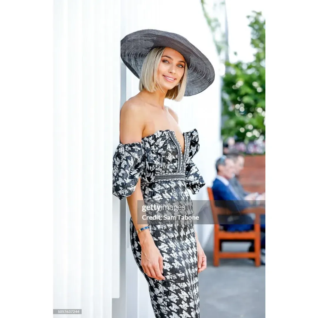 Eliya the Label Retribution Dress Black White  Size 8 for rent on The Volte - main image