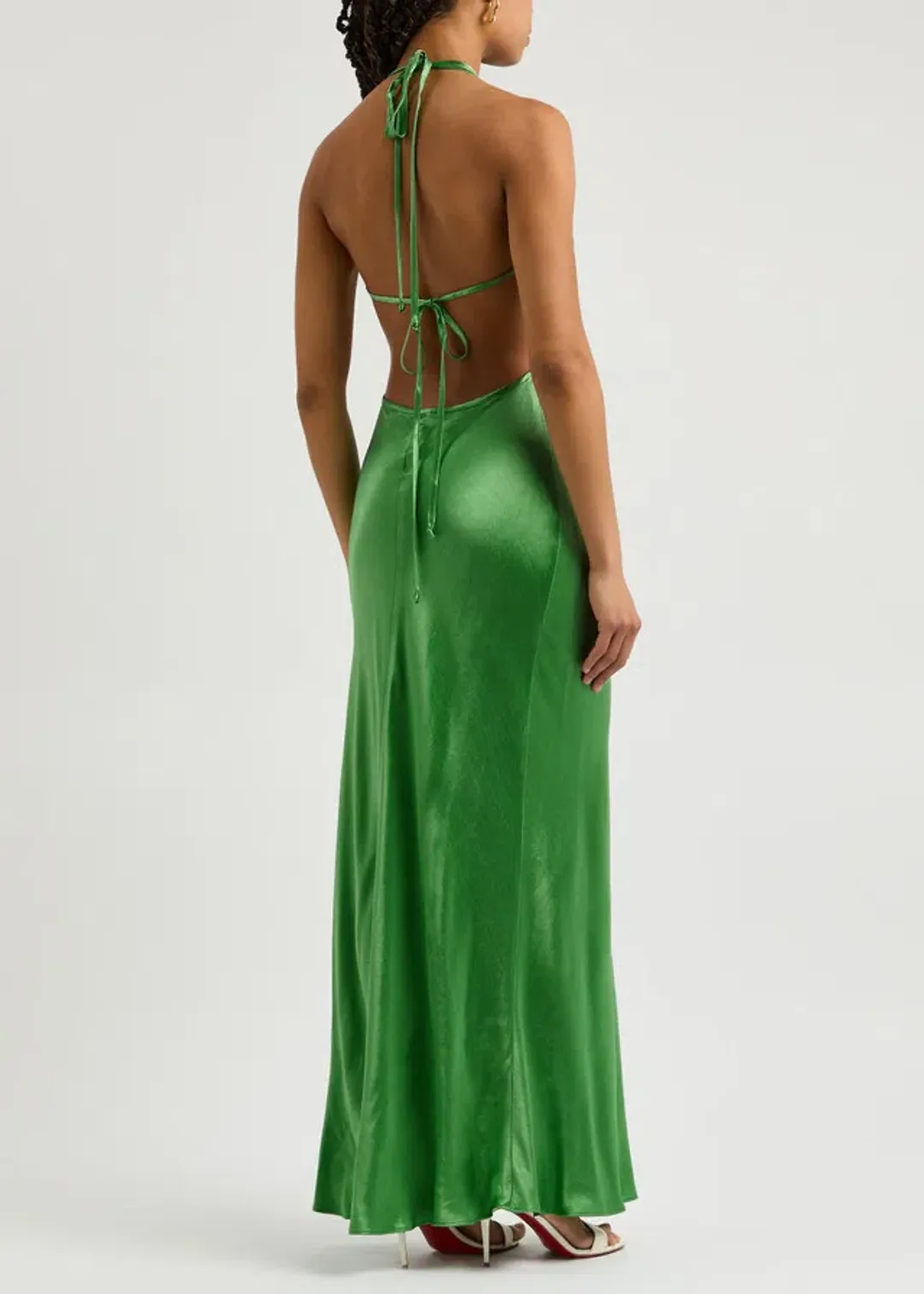 Bec and Bridge Green Zariah Halter Dress Green Size 10 for rent on The Volte - main image