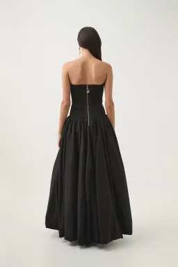 AJE Violette Bubble Hem Maxi Dress in Black Size 8 for rent on The Volte - image 2