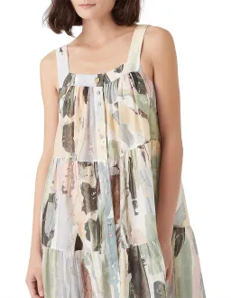 Aje Paperbark Tiered Midi Dress Size 14 for rent on The Volte - image 3