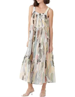 Aje Paperbark Tiered Midi Dress Size 14 for rent on The Volte - image 2