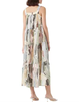 Aje Paperbark Tiered Midi Dress Size 14 for rent on The Volte - image 4