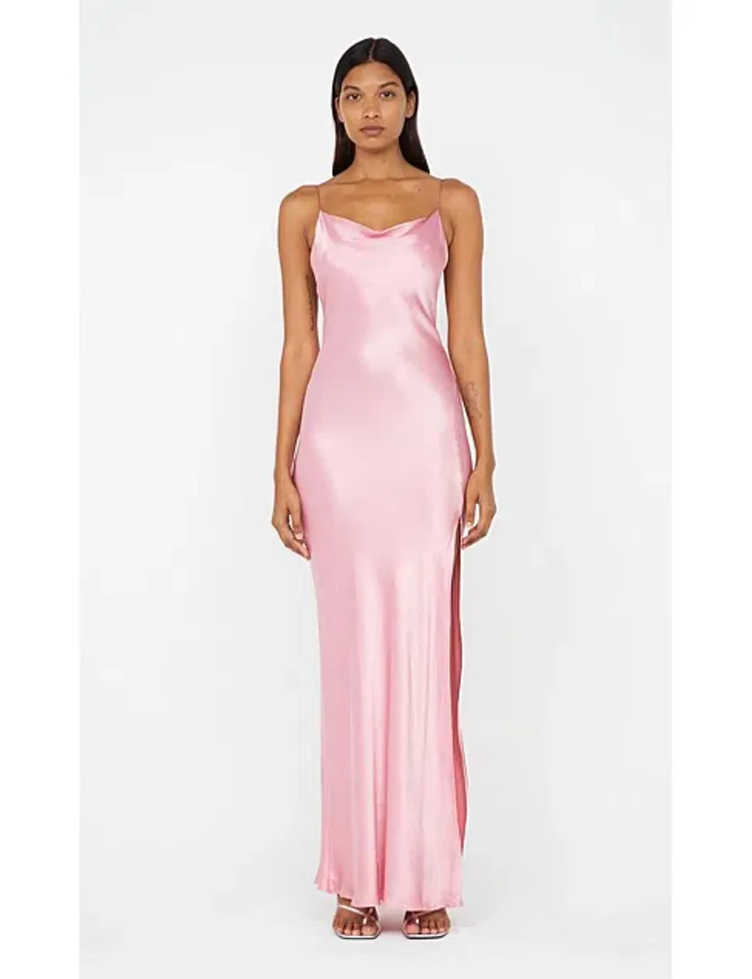 BEC + BRIDGE AYALA COWL NECK MAXI DRESS DUSTY PINK SIZE 8 for rent on The Volte - main image