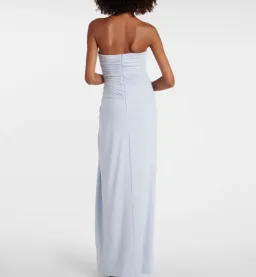 Simkhai Emma Jersey Gown Maxi Drress in Blue Haze Size US 0  for rent on The Volte - image 3