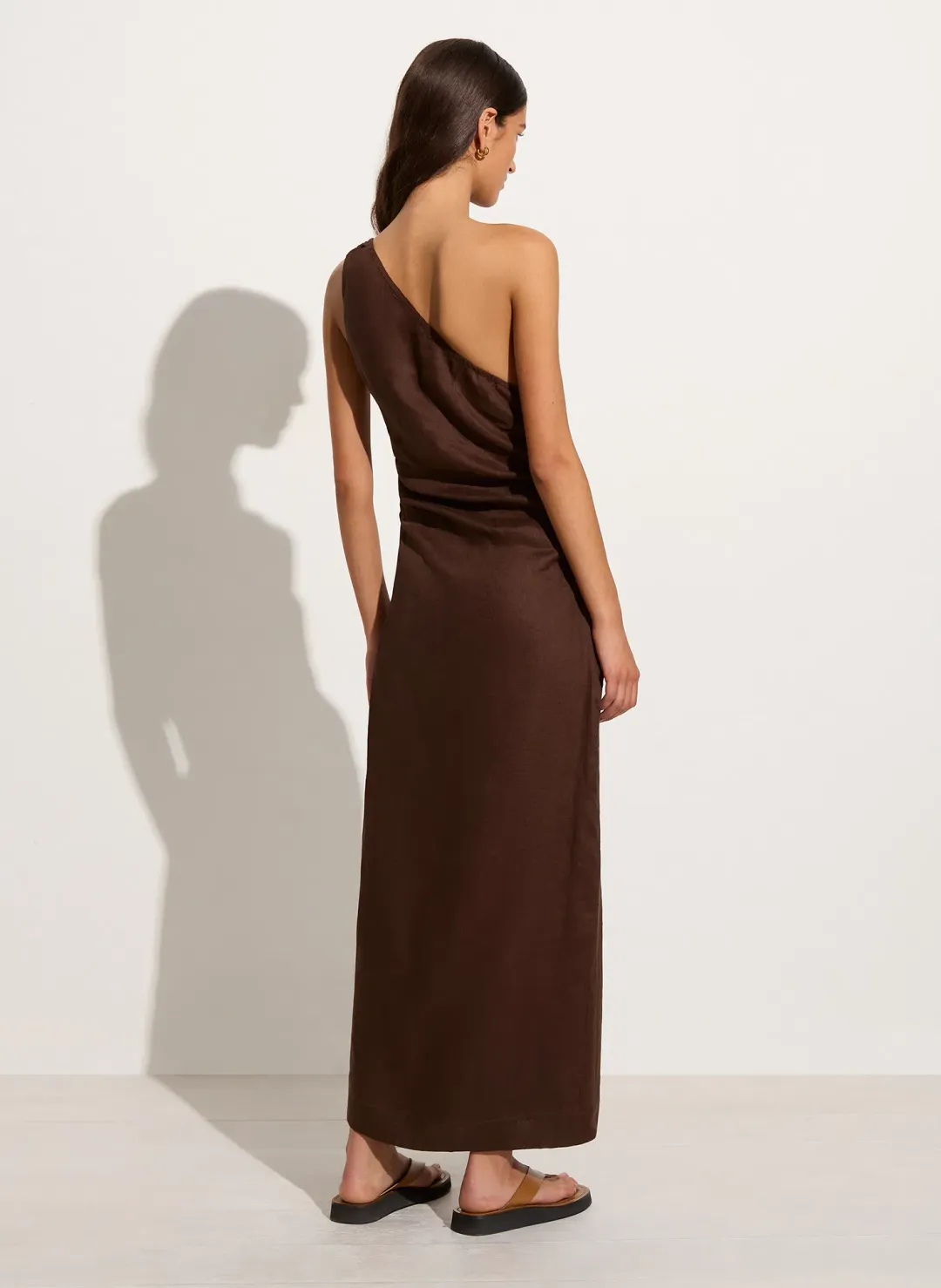 Faithfull Jomana Midi Brown Size 8 for rent on The Volte - main image