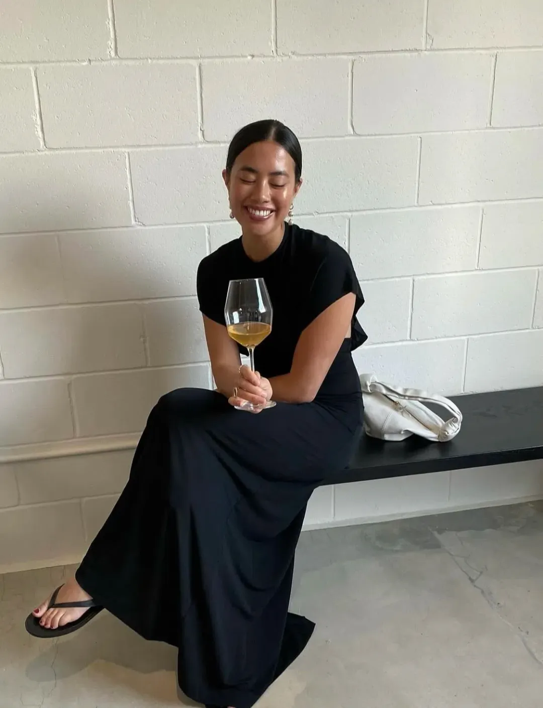 Faithfull The Brand Vida Maxi Black Size AU 8 for rent on The Volte - main image