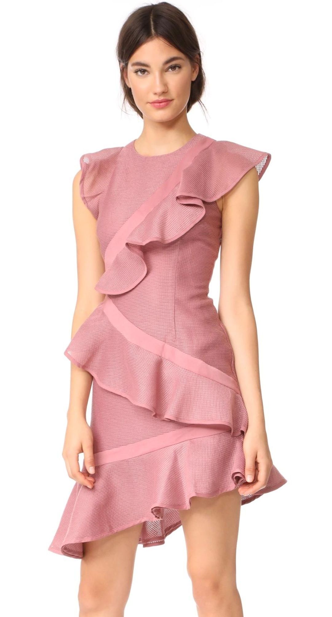 Keepsake Flashing Lights Mini Dress Pink Size 12 for rent on The Volte - main image