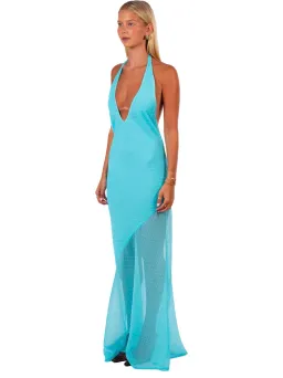 I Am Delilah Jasmine Maxi Dress Blue Lagoon Size 6 for rent on The Volte - image 1