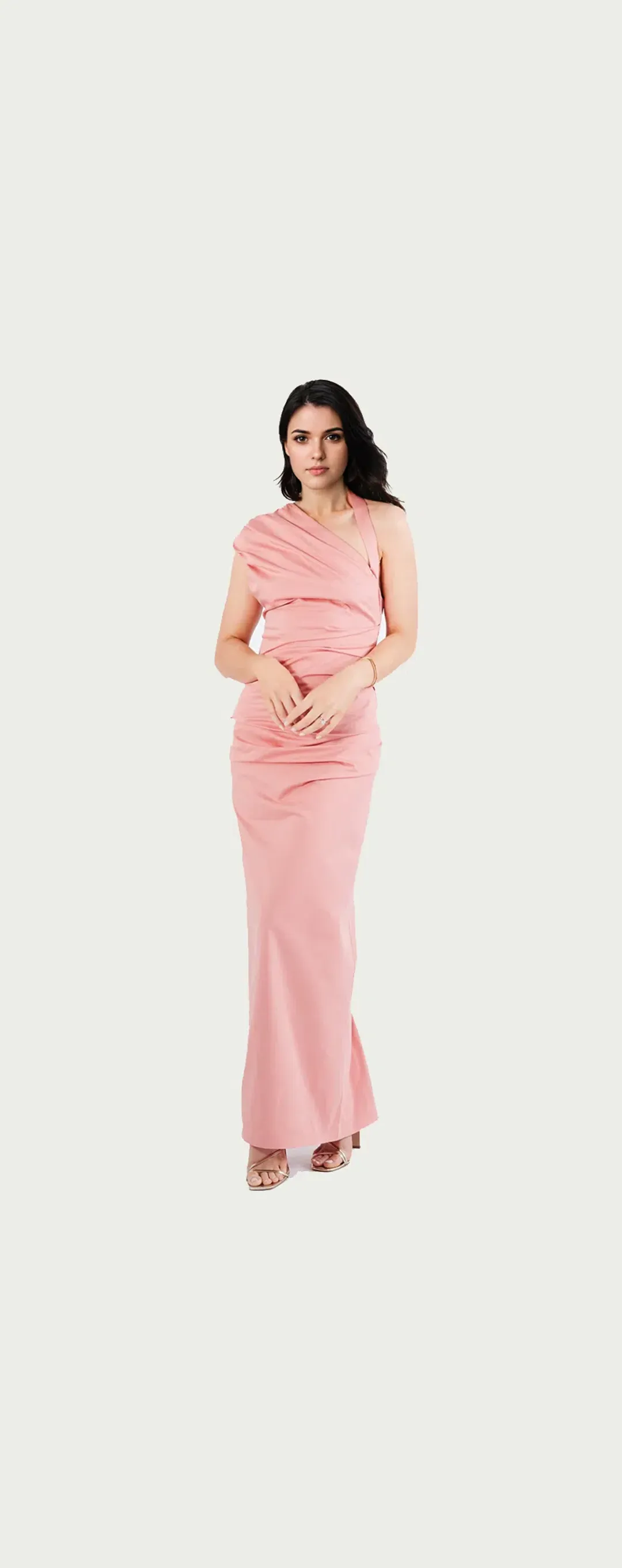 Sir the Label Giacomo Gathered Gown Pink Size AU 10 for rent on The Volte - main image