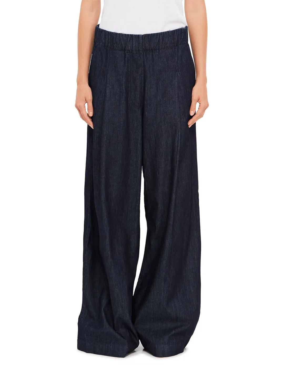 Dries Van Noten Pila Wide Leg Denim Pants Indigo Size L/ AU 12 for rent on The Volte - main image