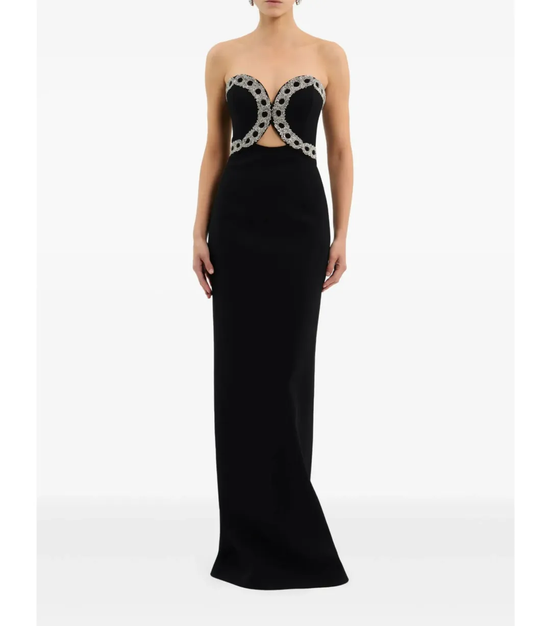 Rebecca Vallance Celinda Gown Black Size 12 for rent on The Volte - main image