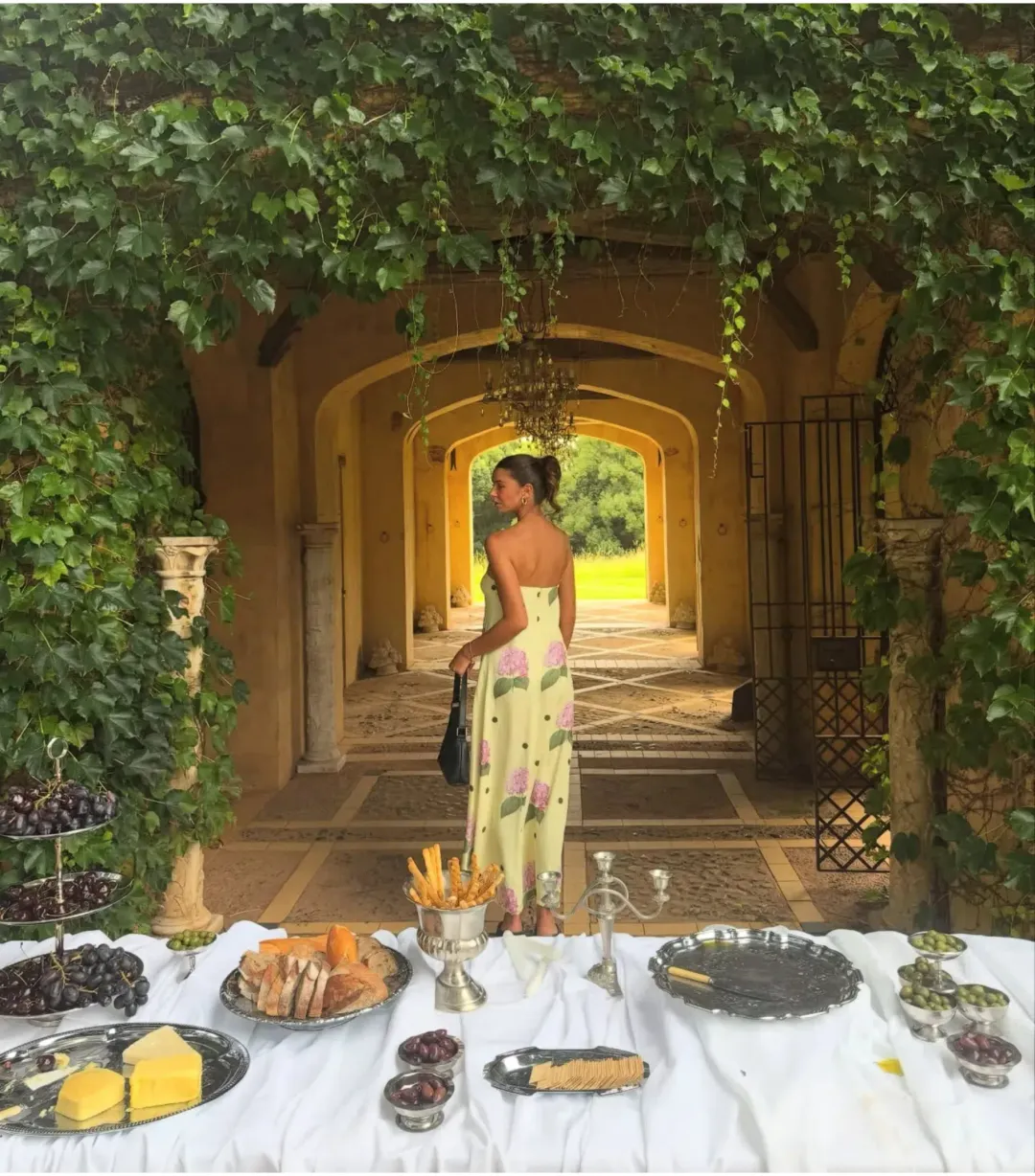 Palm Noosa Alessia Portofino Polka Dot Maxi Dress Print Size 8 for rent on The Volte - main image