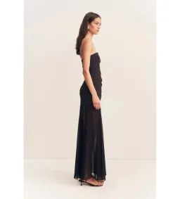 Shona Joy Blainey Strapless Draped Maxi Dress Black Size AU 8 for rent on The Volte - image 3