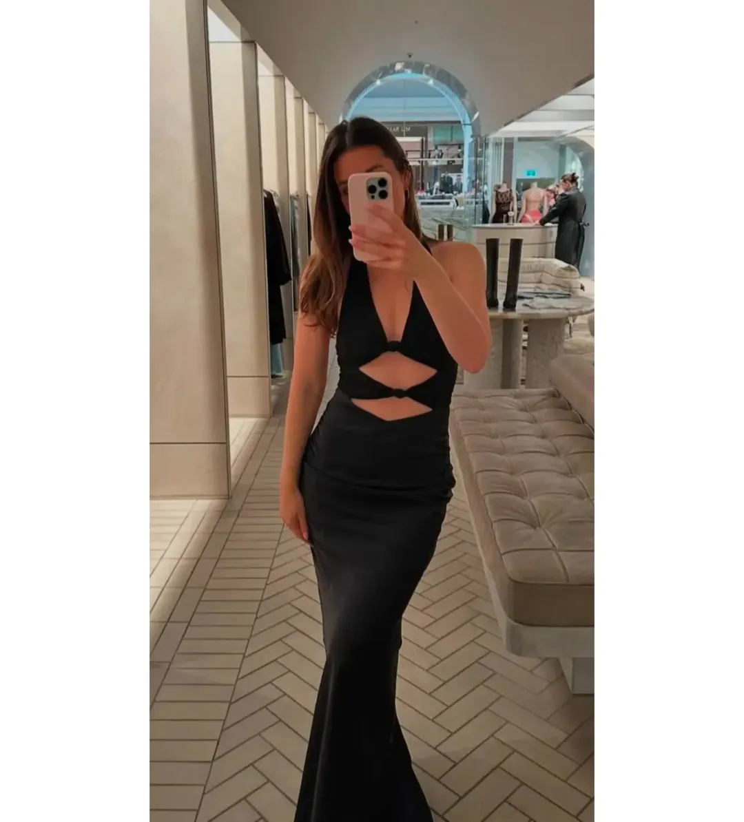 Bec & Bridge Solare Halter Maxi Dress- Black- Size 10 for rent on The Volte - main image