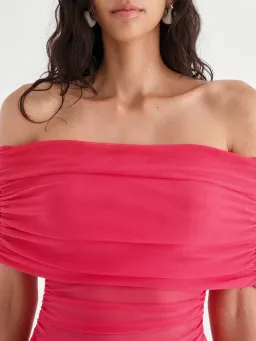 Benni Nico Mini Dress- Watermelon- Size 12 for rent on The Volte - image 4