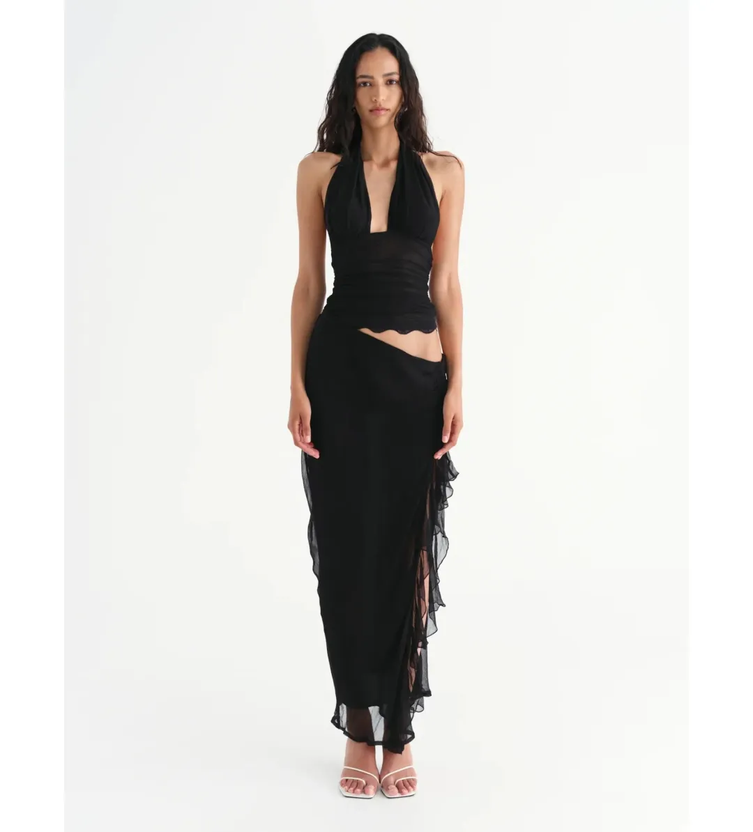 Benni Penelope Maxi Dress- Black- Size 12 for rent on The Volte - main image