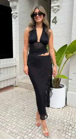 Benni Penelope Maxi Dress- Black- Size 12 for rent on The Volte - image 1