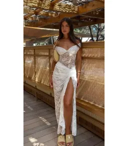 Natalie Rolt Aubrey Dress- White- Size 0 / AU 6 for rent on The Volte - image 1