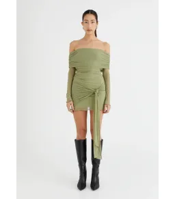 Benni Yasmin Mini Dress- Pistachio- Size 6 for rent on The Volte - image 3