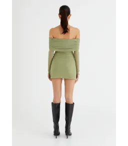 Benni Yasmin Mini Dress- Pistachio- Size 10 for rent on The Volte - image 3