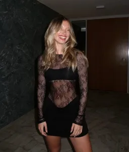 Benni Yana Lace Mini Dress- Black- Size 8 for rent on The Volte - image 1